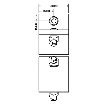 40-560-1 MODULAR SOLUTIONS 60° SUPPORT ANGLE WITH HARDWARE